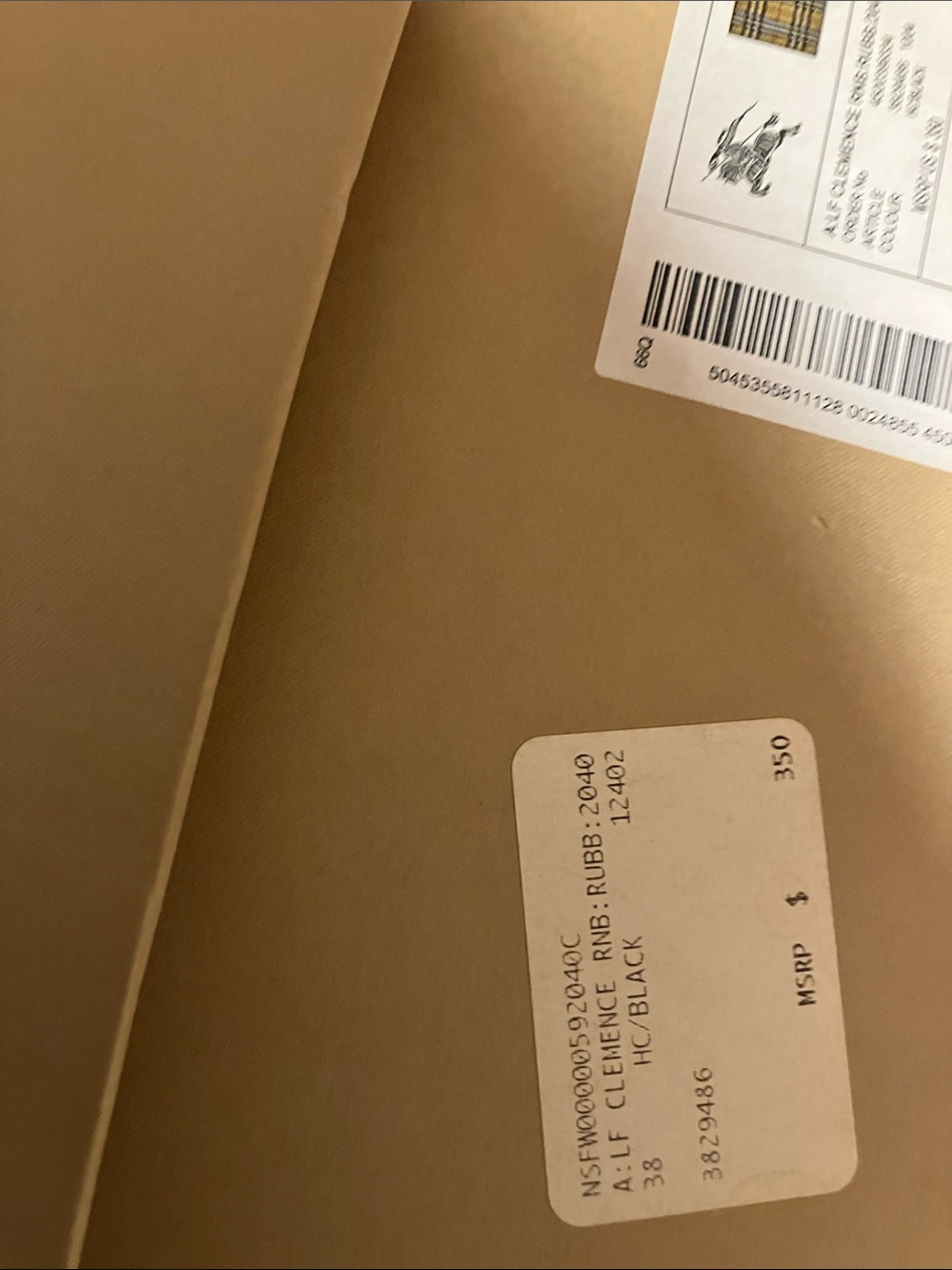 Burberry Black & Beige Classic Check Tall Rain Boots - Picture 14 of 14